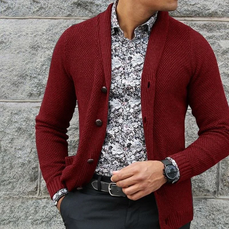 mens-solid-color-single-breasted-knit-jacket-84274861x