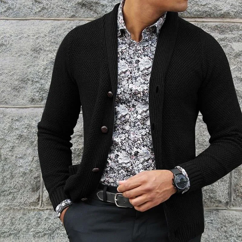 mens-solid-color-single-breasted-knit-jacket-84274861x