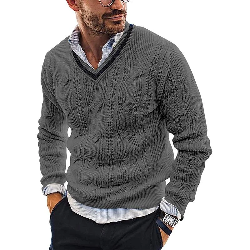 mens-v-neck-slim-fit-long-sleeve-pullover-sweater-96176921m