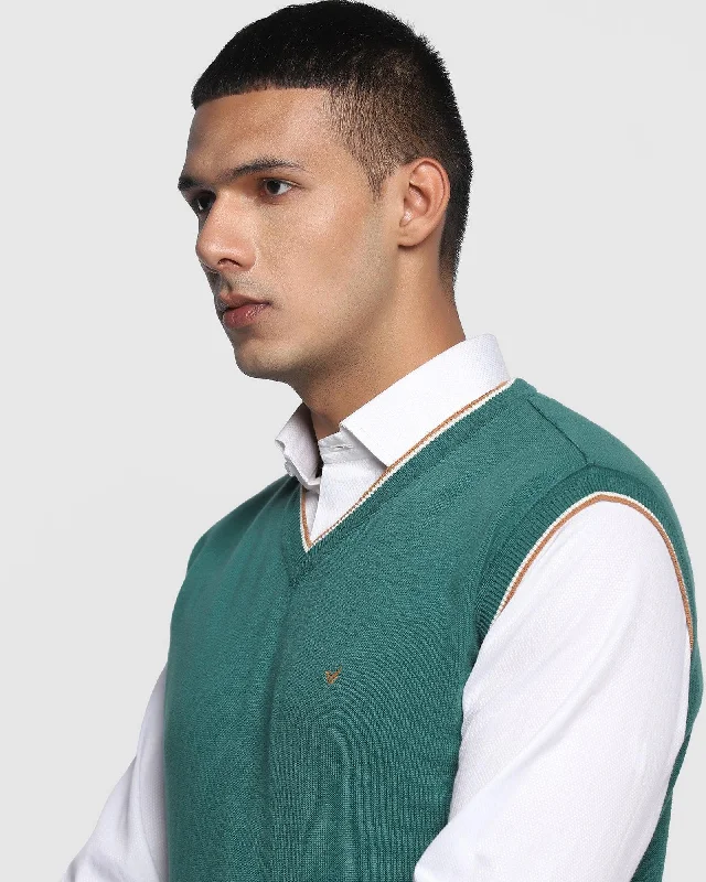 solid-v-neck-sweater-in-forest-green-less