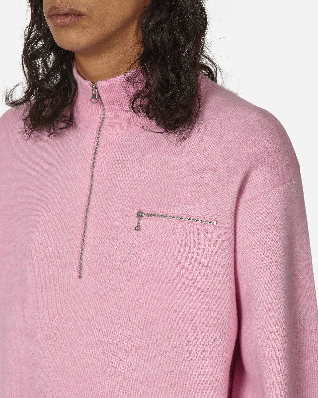 stussy-clothing-half-zip-mock-neck-sweater-pink-j286215