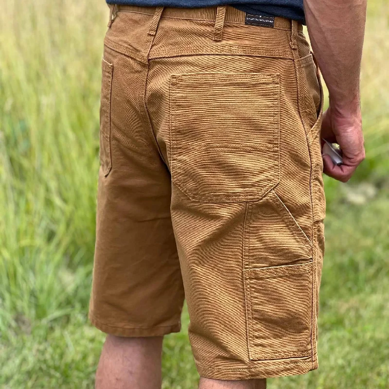 12 oz Duck Canvas Carpenter Short - Brown