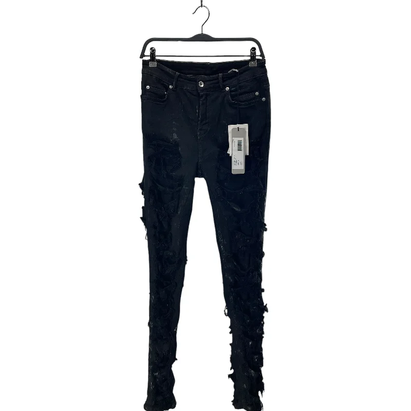 RICK OWENS DRKSHDW/Rick Owens/Skinny Pants/28/Denim/BLK/DETROIT CUT DISTRESSED