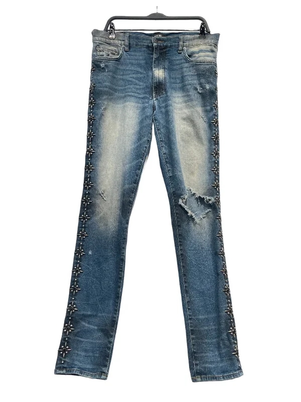 AMIRI/Skinny Pants/34/Denim/BLU/amiri ornate jeans