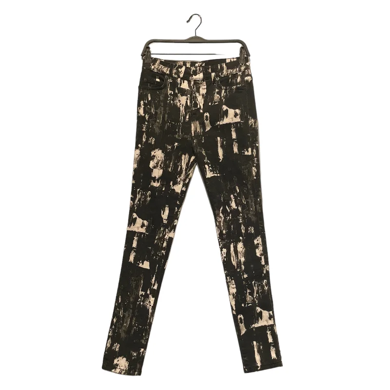 Alexander McQueen/Skinny Pants/28/All Over Print/Denim/MLT/all over b&w print skinny jean