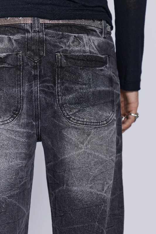 Black Crease Blaze Jeans