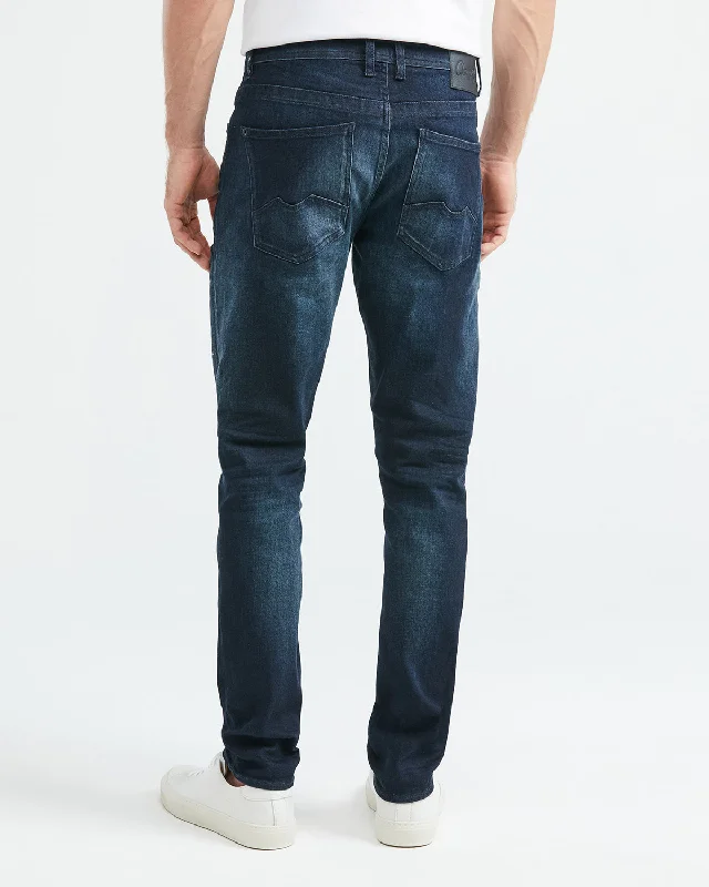 SLIM FIT MID-RISE JEANS IN ULTRA DARK WASH