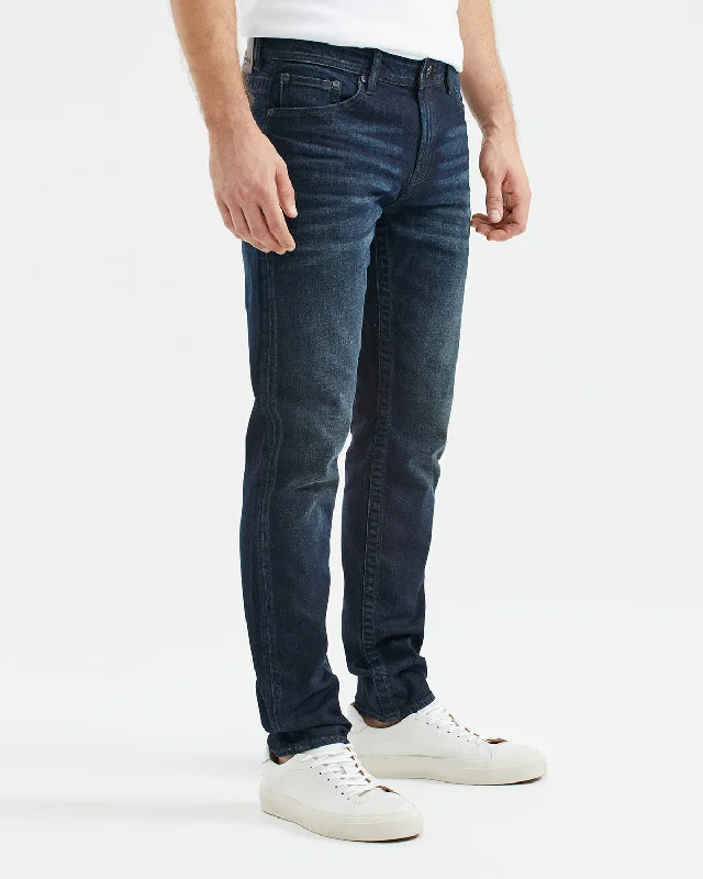 SLIM FIT MID-RISE JEANS IN ULTRA DARK WASH