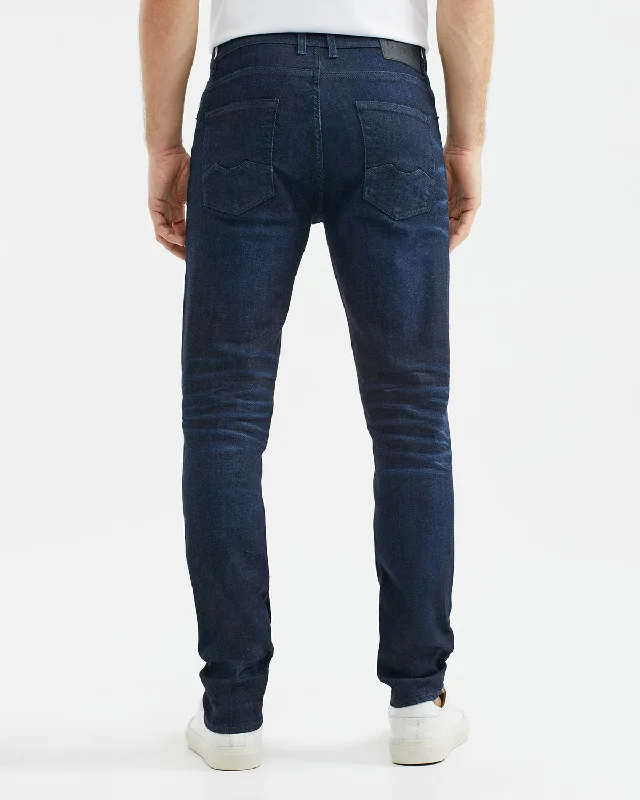 SLIM FIT MID-RISE JEANS IN ULTRA DARK WASH