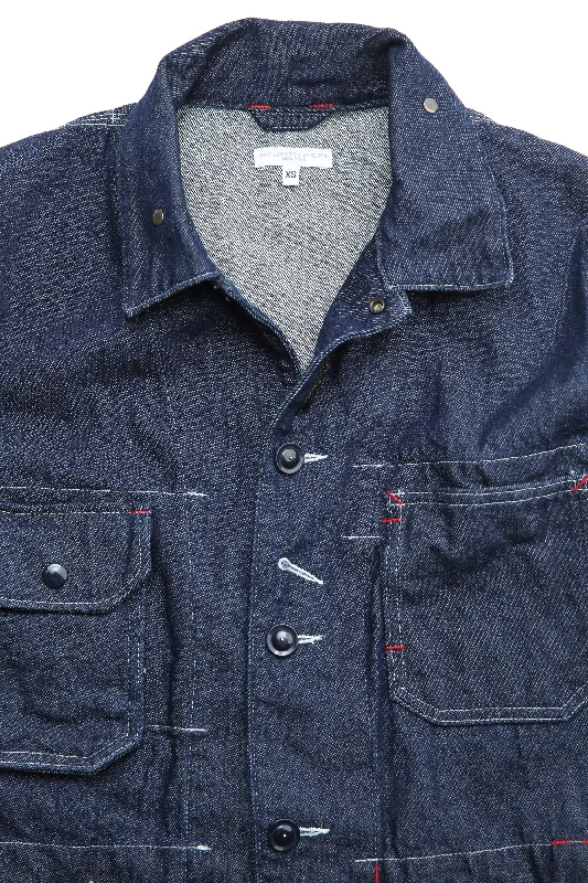 Engineered Garments X Totem FU Over Coverall Jacket - Indigo 12oz Denim