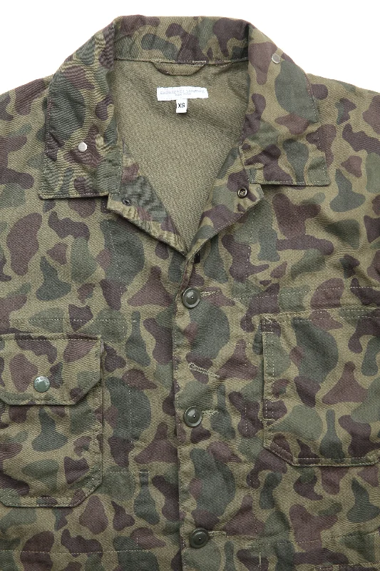 Engineered Garments X Totem FU Over Coverall Jacket - Olive Camo 6.5oz Flat Twill