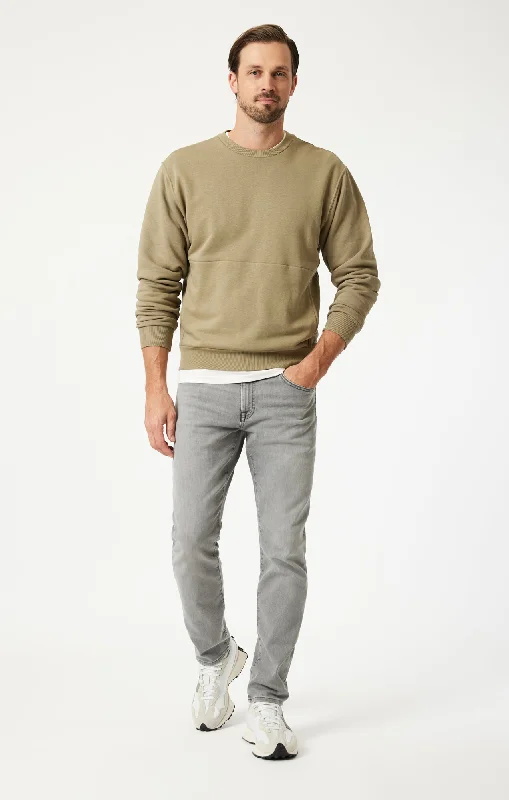 JAKE SLIM LEG IN LIGHT GREY BRUSHED WILLIAMSBURG