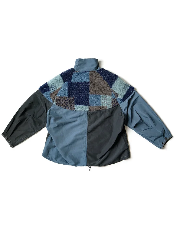 Kapital 60/40Cloth x TUGIHAGI Fleece HUTTE Anorak - Navy