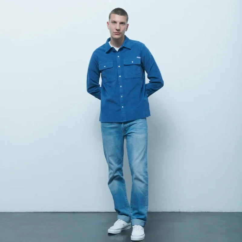 Lancereaux Overshirt (Velvet Lunar Blue)