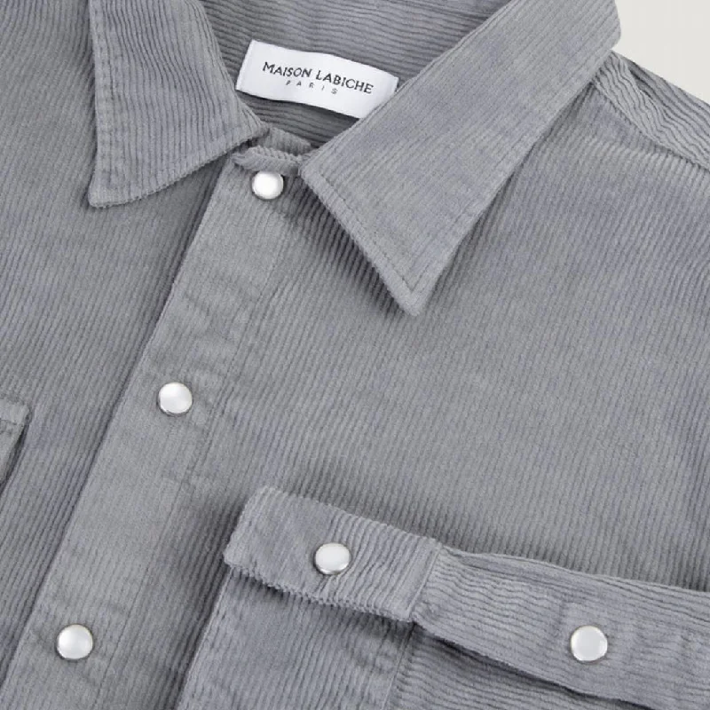 Lancereaux Overshirt (Velvet Medium Grey)