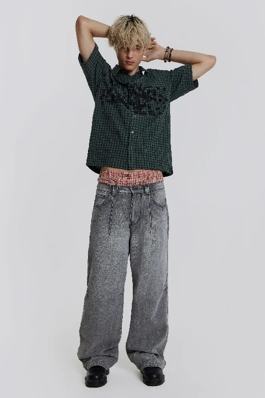 Grey Acid Razor Jeans