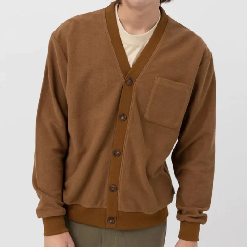 Reverse Terry Cardigan (Cedar Wood)