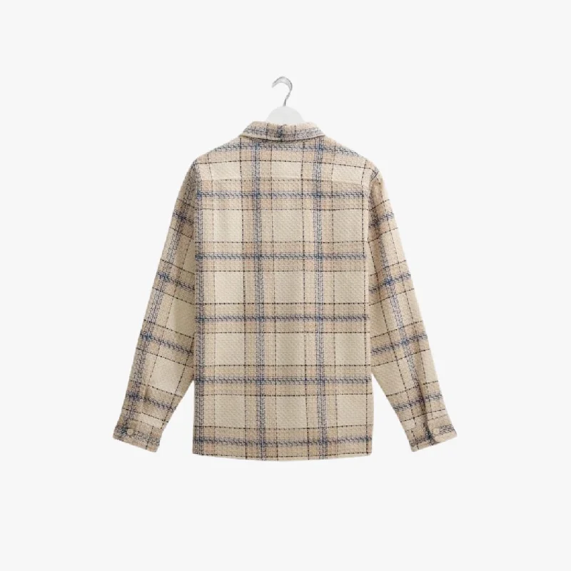 Whiting Overshirt Earl Check (Ecru + Blue)