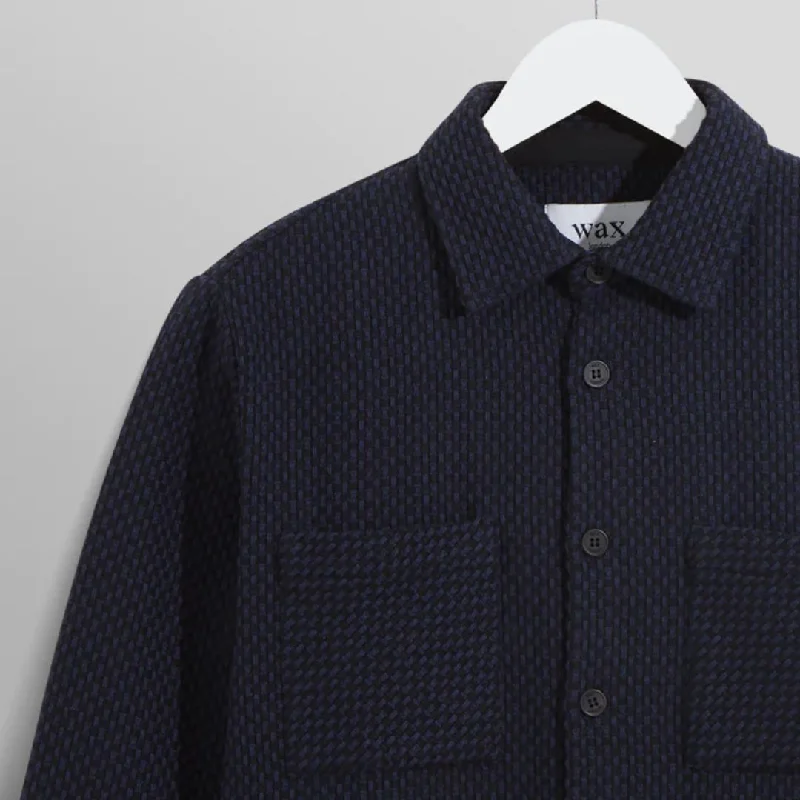 Whiting Overshirt Stepney (Black + Navy)