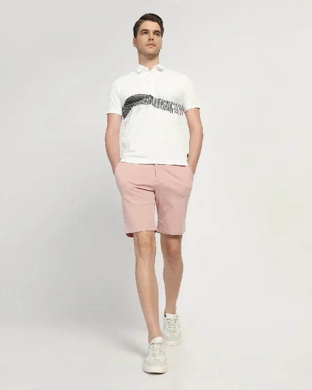 casual-dusty-pink-solid-shorts-serry