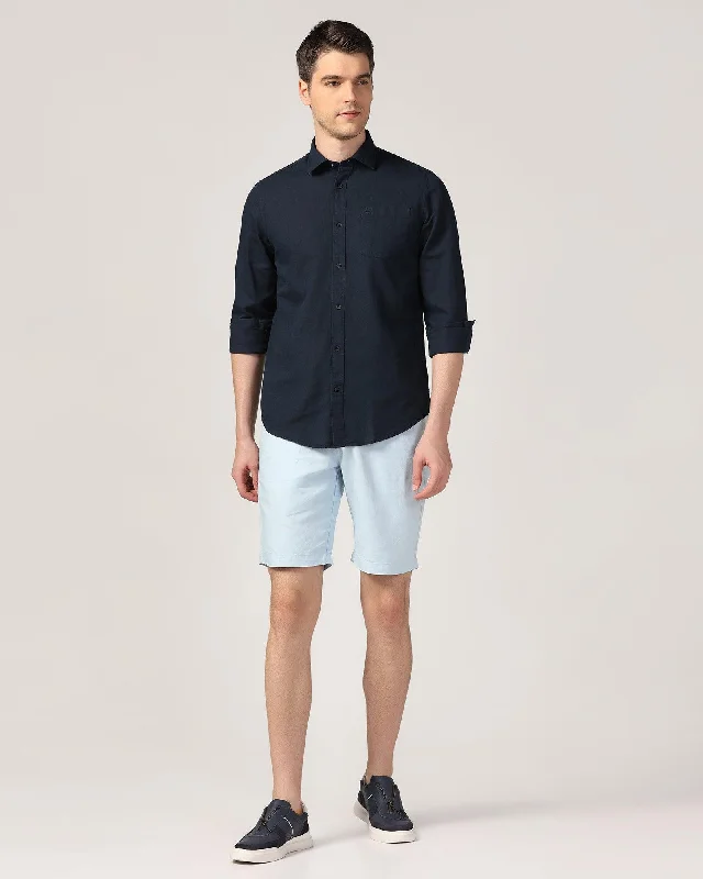 linen-casual-blue-solid-shorts-kin