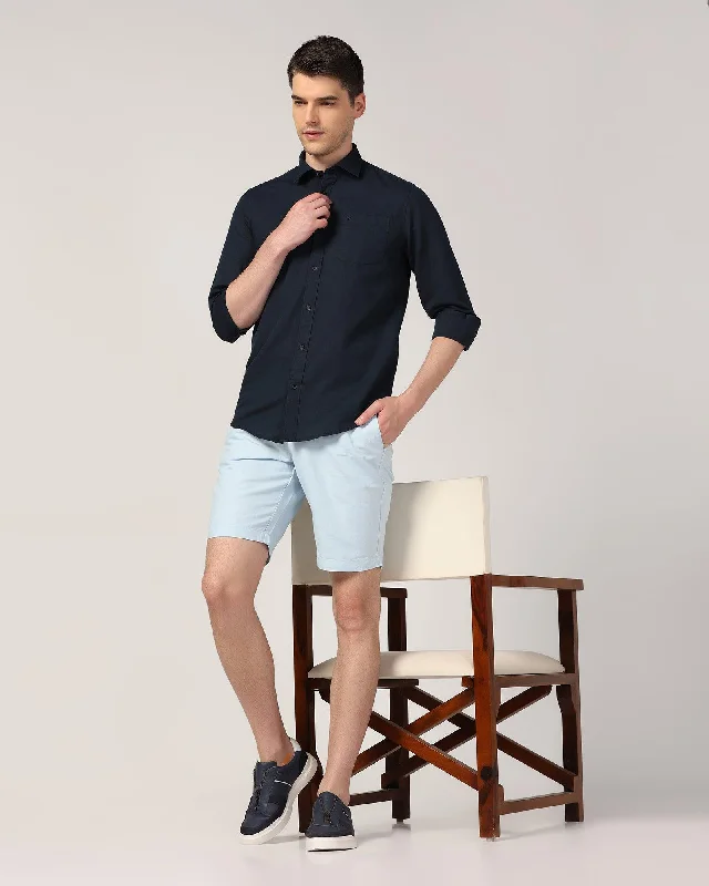 linen-casual-blue-solid-shorts-kin