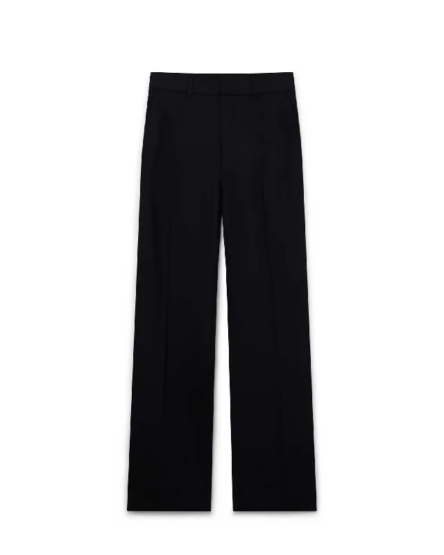 Straight Leg Wool Trousers