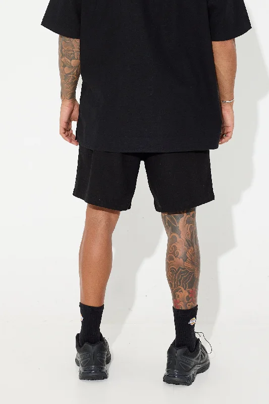 petros-linen-short-black