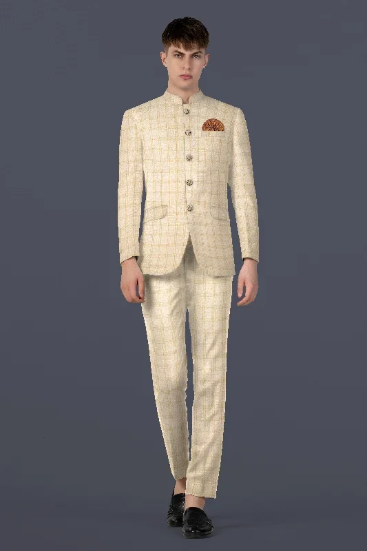 bizarre-cream-windowpane-bandhgala-blazer-bq