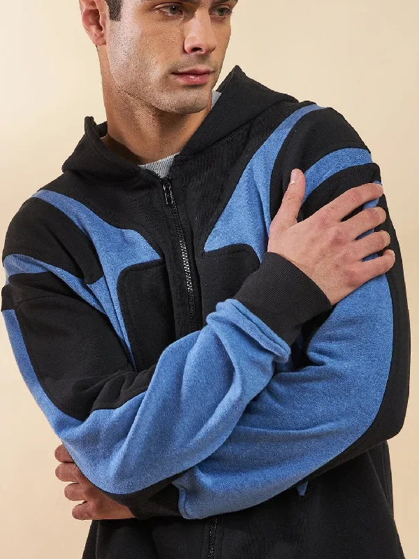 black-blue-cut-sew-zipped-hoodie