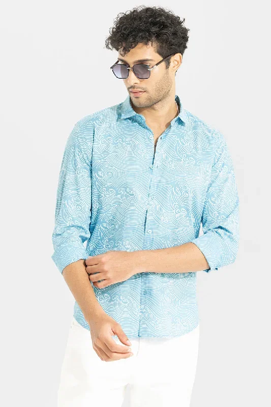 Feng Sky Blue Shirt