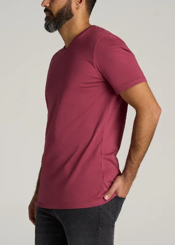 mens-everyday-short-sleeve-v-neck-cotton-tee-garnet-red