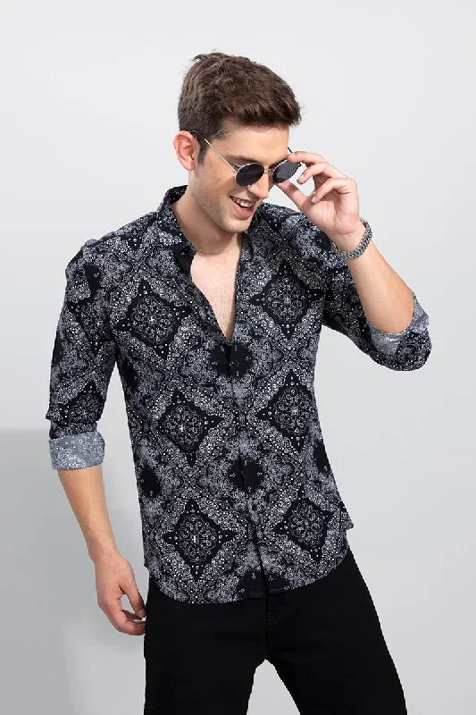 Ornamental Arcade Black Shirt