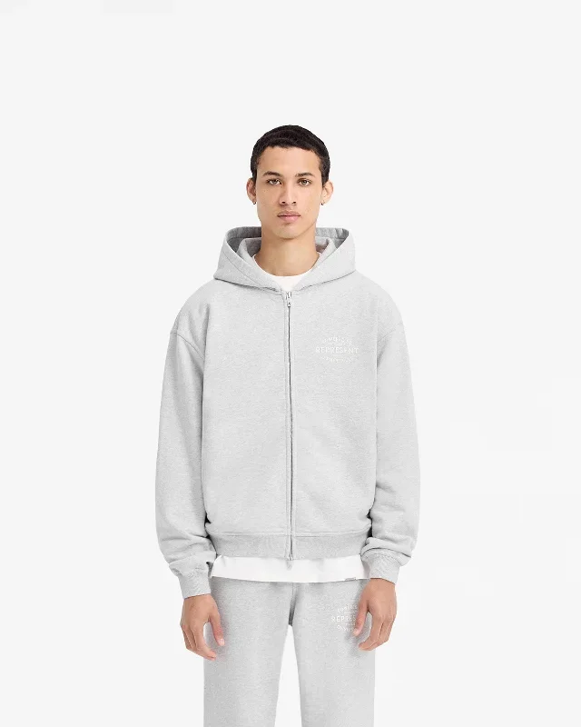 represent-owners-club-stamp-zip-up-hoodie-ash-grey