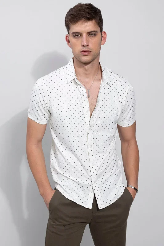 Retro Polka White Shirt